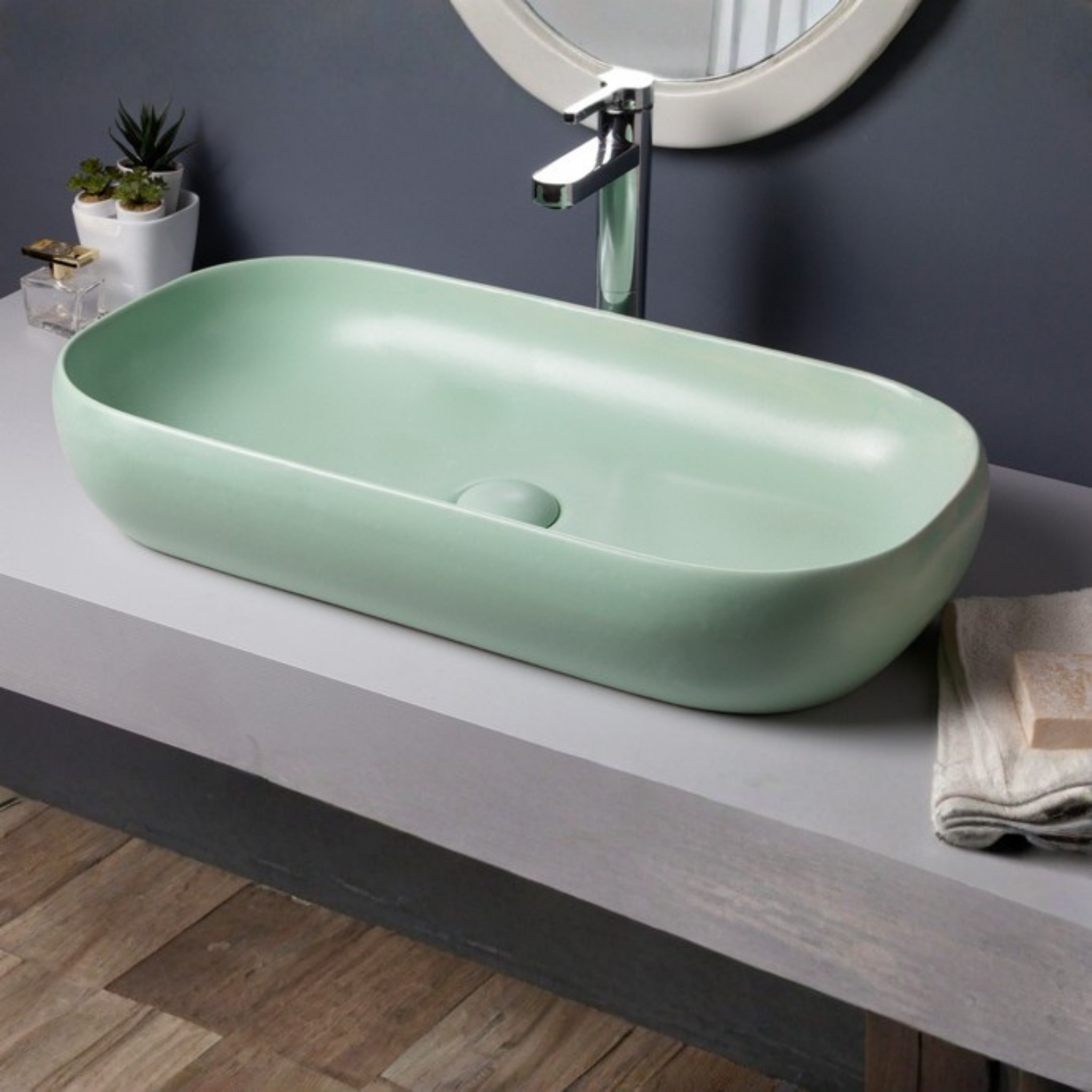 Niv 70 Tezgahüstü Lavabo
