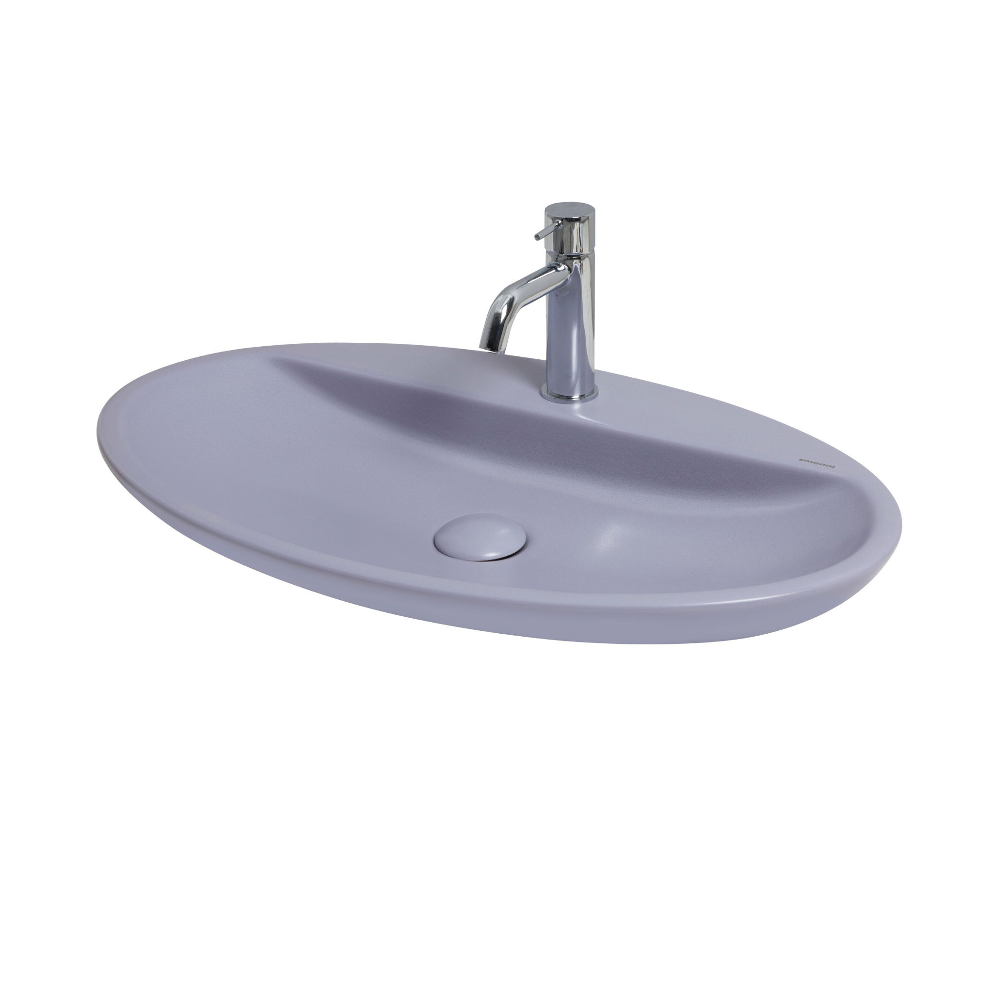 Sarin Oval Tezgahüstü Lavabo Batarya Delikli