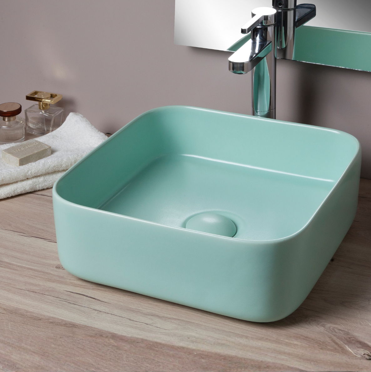 Aquarius SQR Tezgahüstü Lavabo